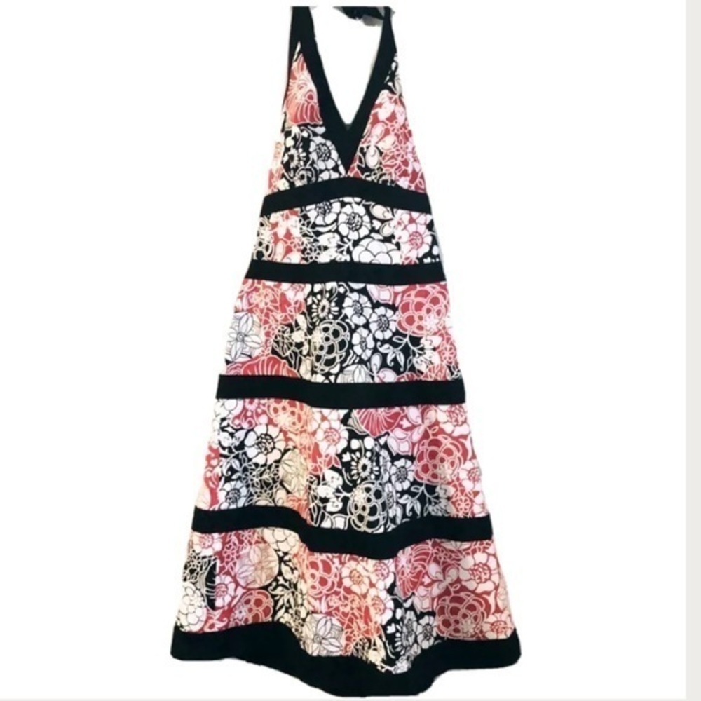 Suzi Chin Maggy Boutique A-Line Halter Dress